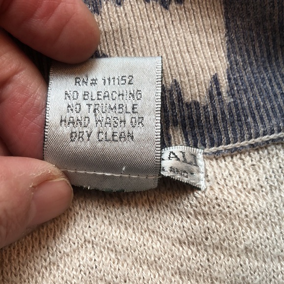 Alberto Makali beige/blue long open cardigan - Picture 4 of 7